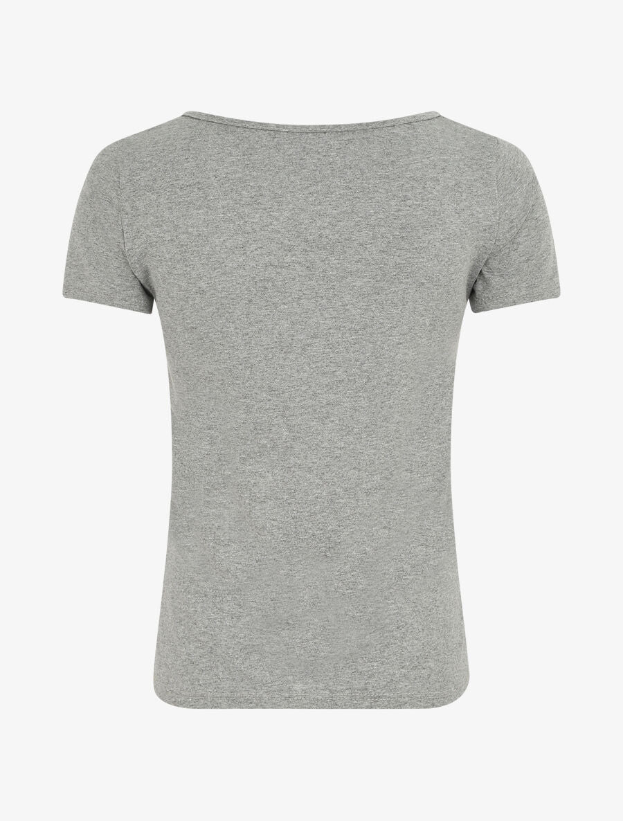 T-shirt uni stretch - Gris - 2