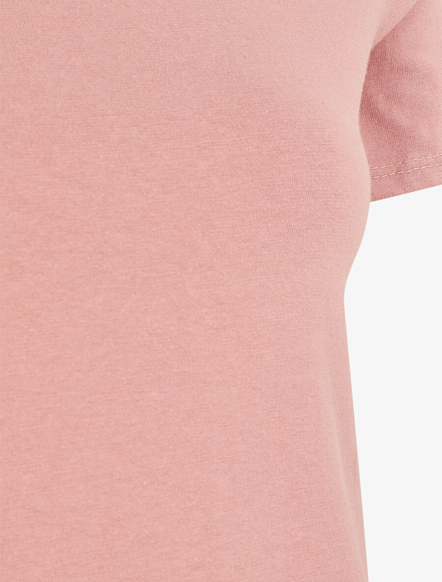 T-shirt uni stretch - Vieux rose - 3