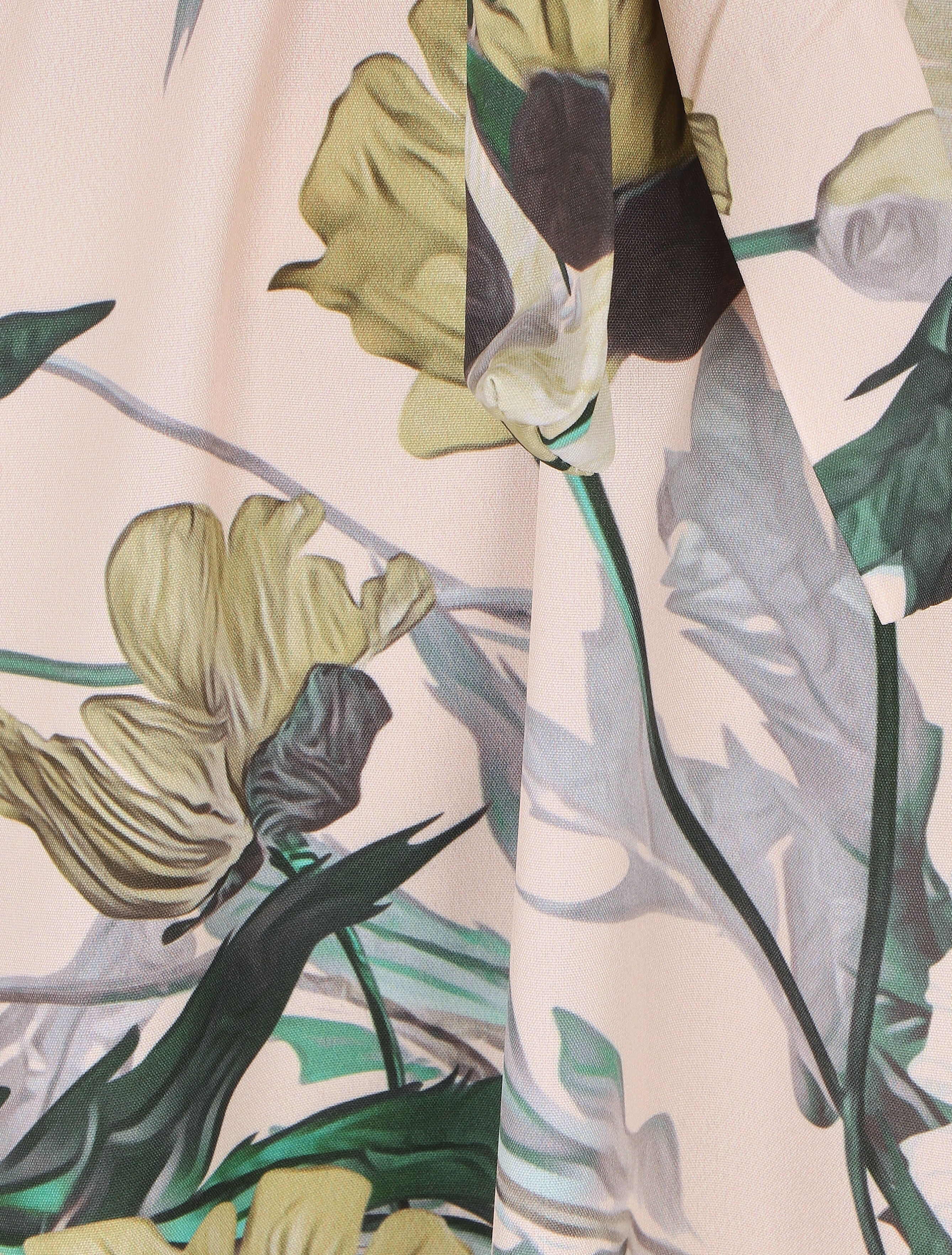 Robe-bi matière imprmé fleuri - Vert - 3