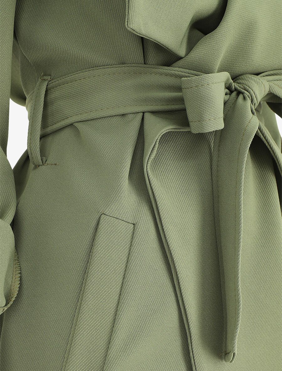 Trench droit mi-long - Kaki - 3