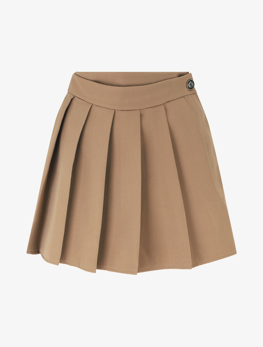 Short plissé trompe-l&