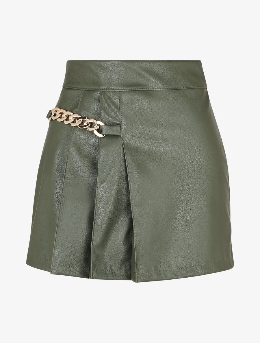 Short en simili trompe l&