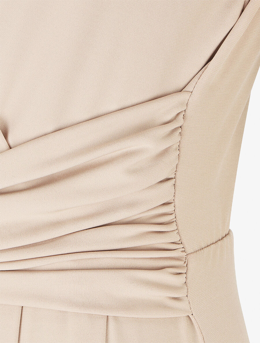 Combinaison fluide à boucle stylisée - Beige - 3