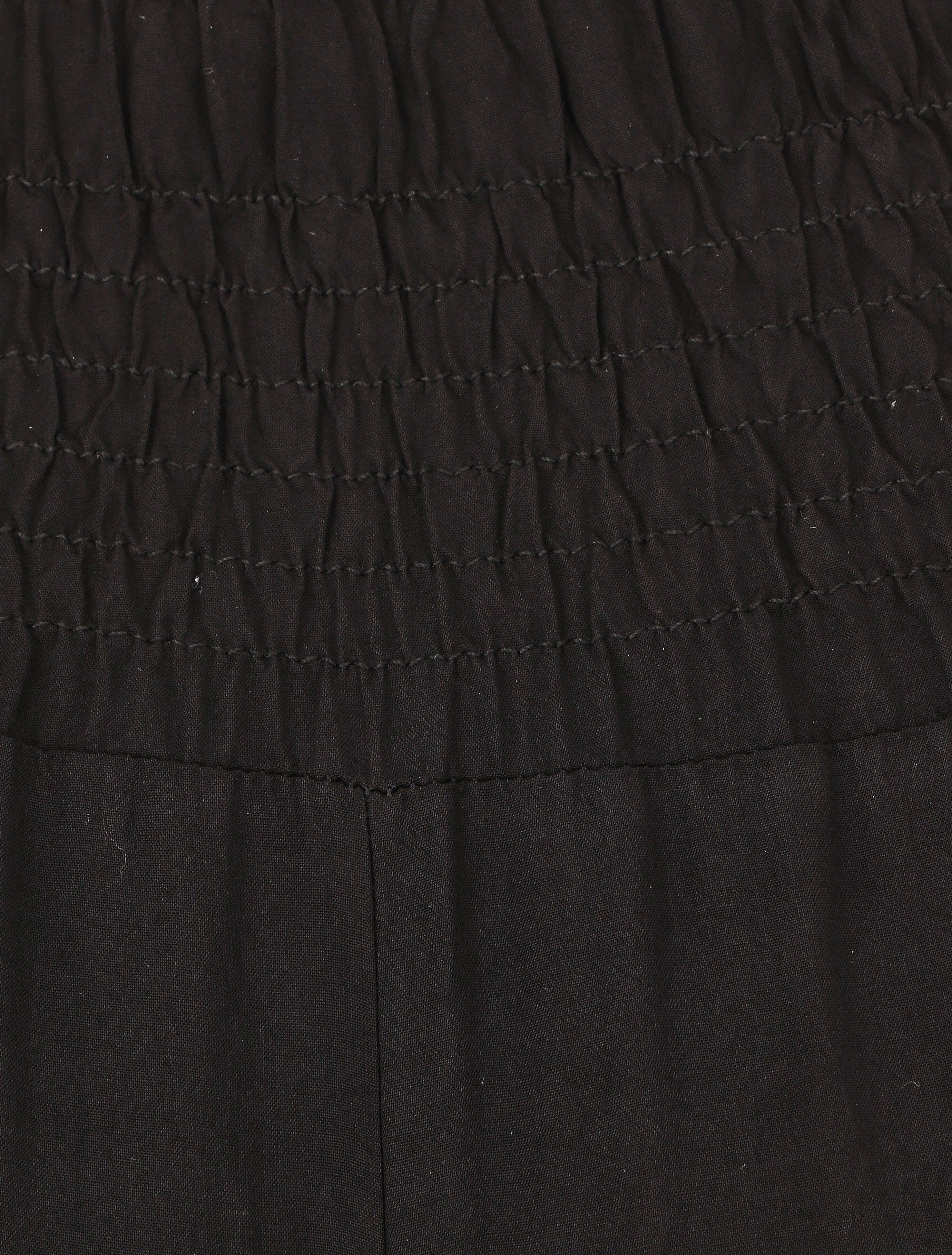 Pantalon ample à taille élastiquée - Noir - 3