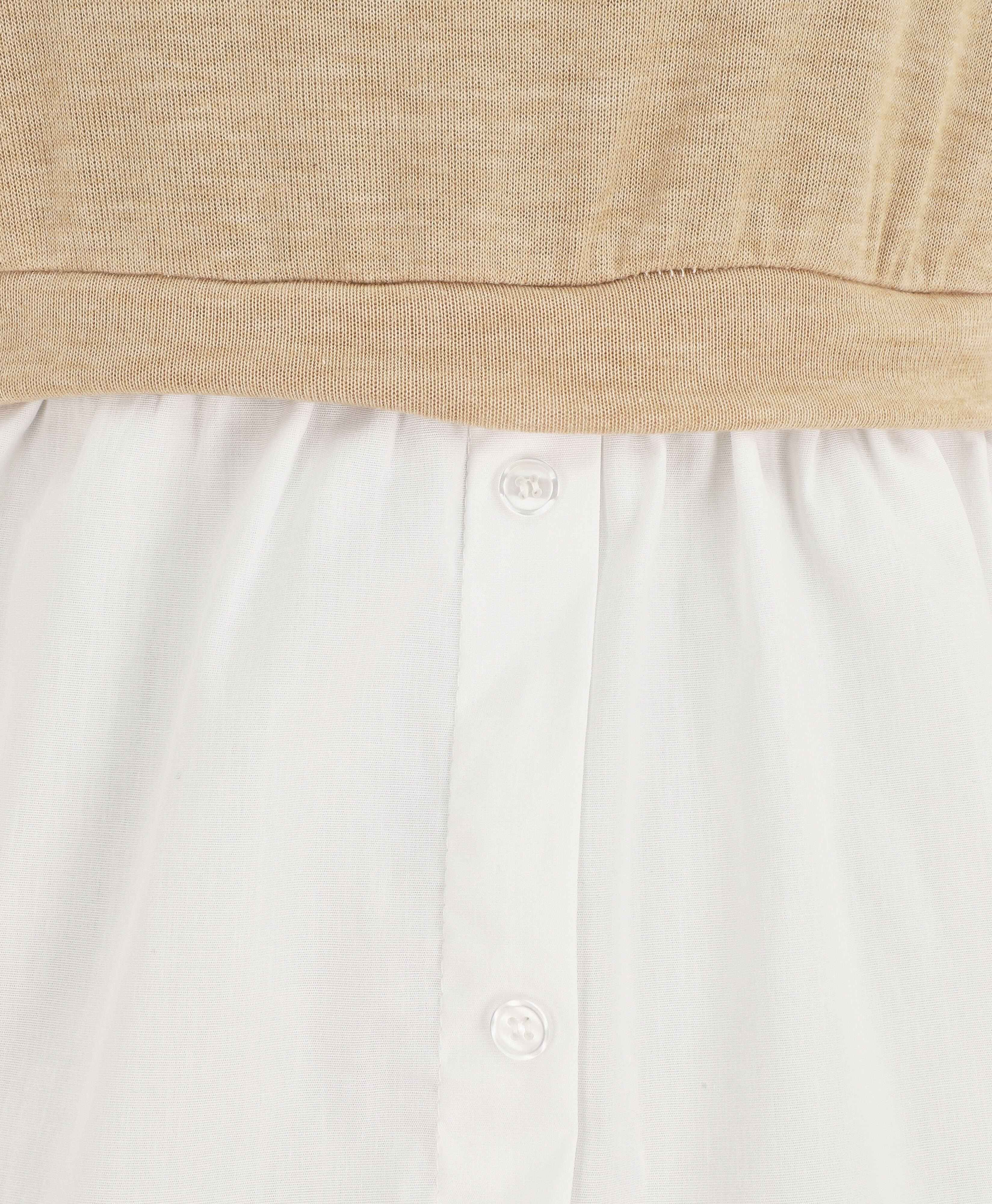 Pull à chemise en trompe l&