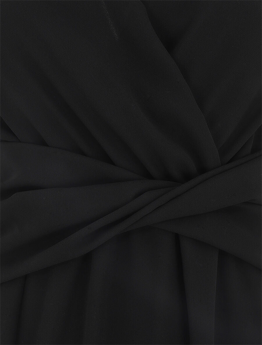 Robe fluide sans manches évasée - Noir - 3