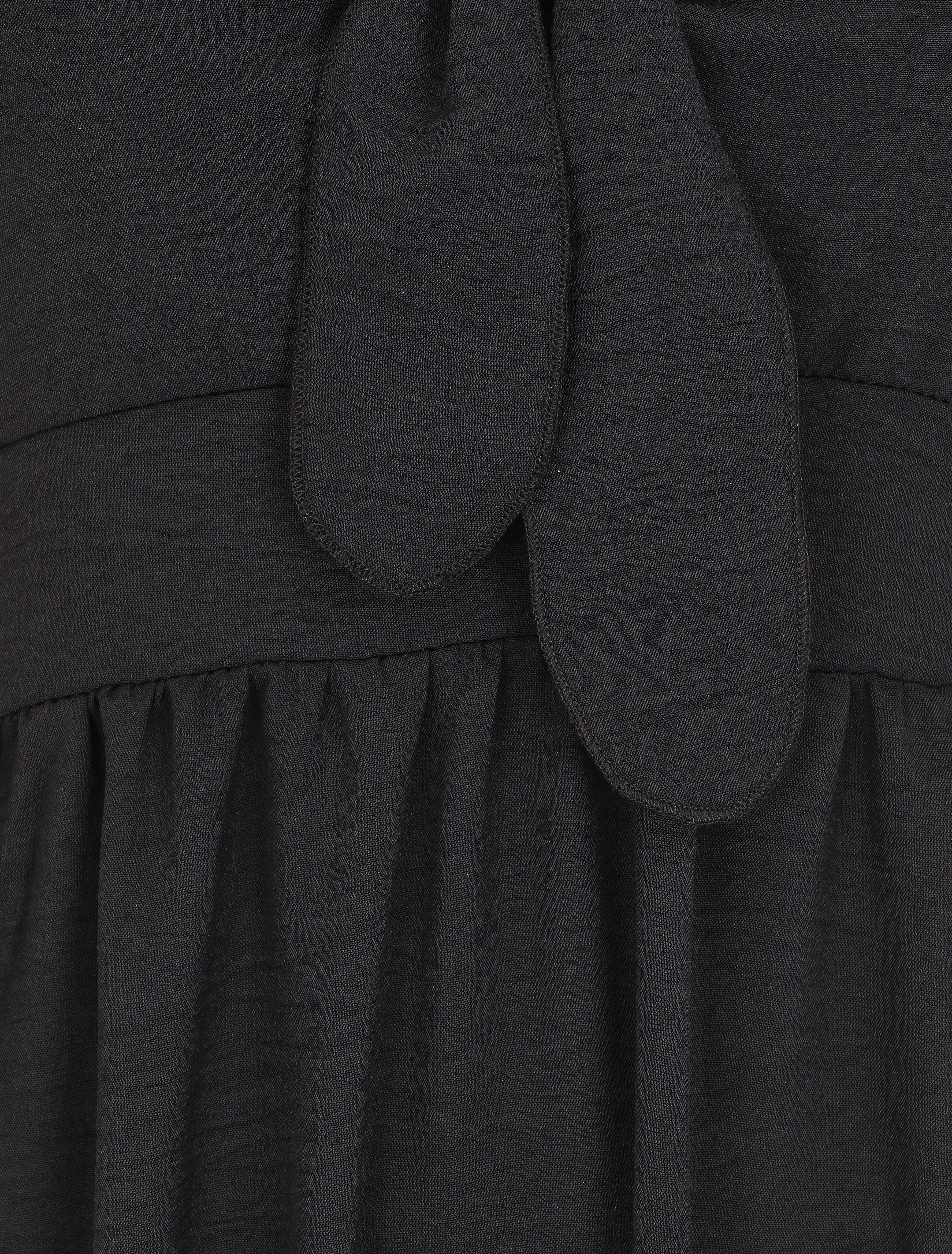 Robe longue unie dos nu - Noir - 3