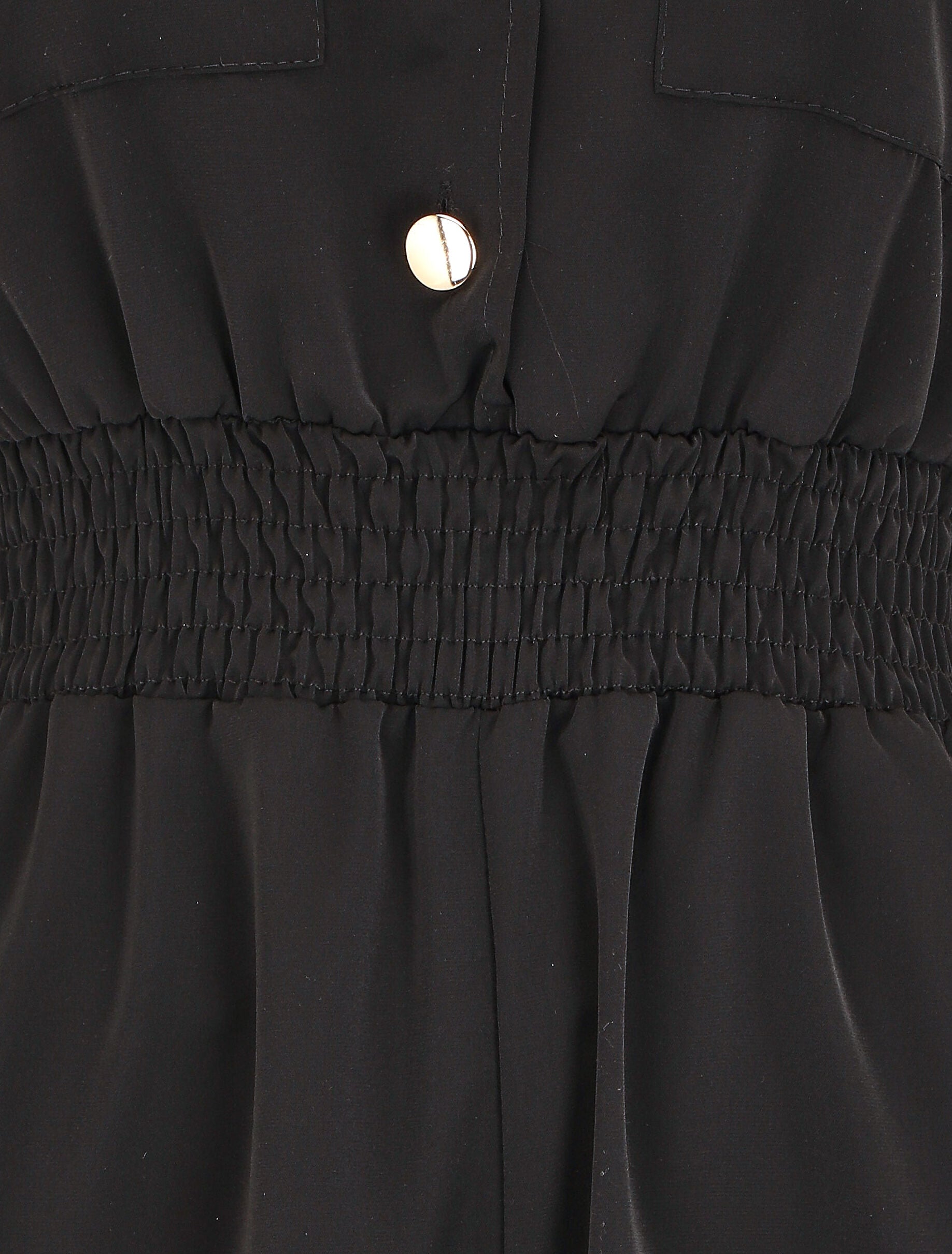 Combishort fluide à taille élastiquée - Noir - 3