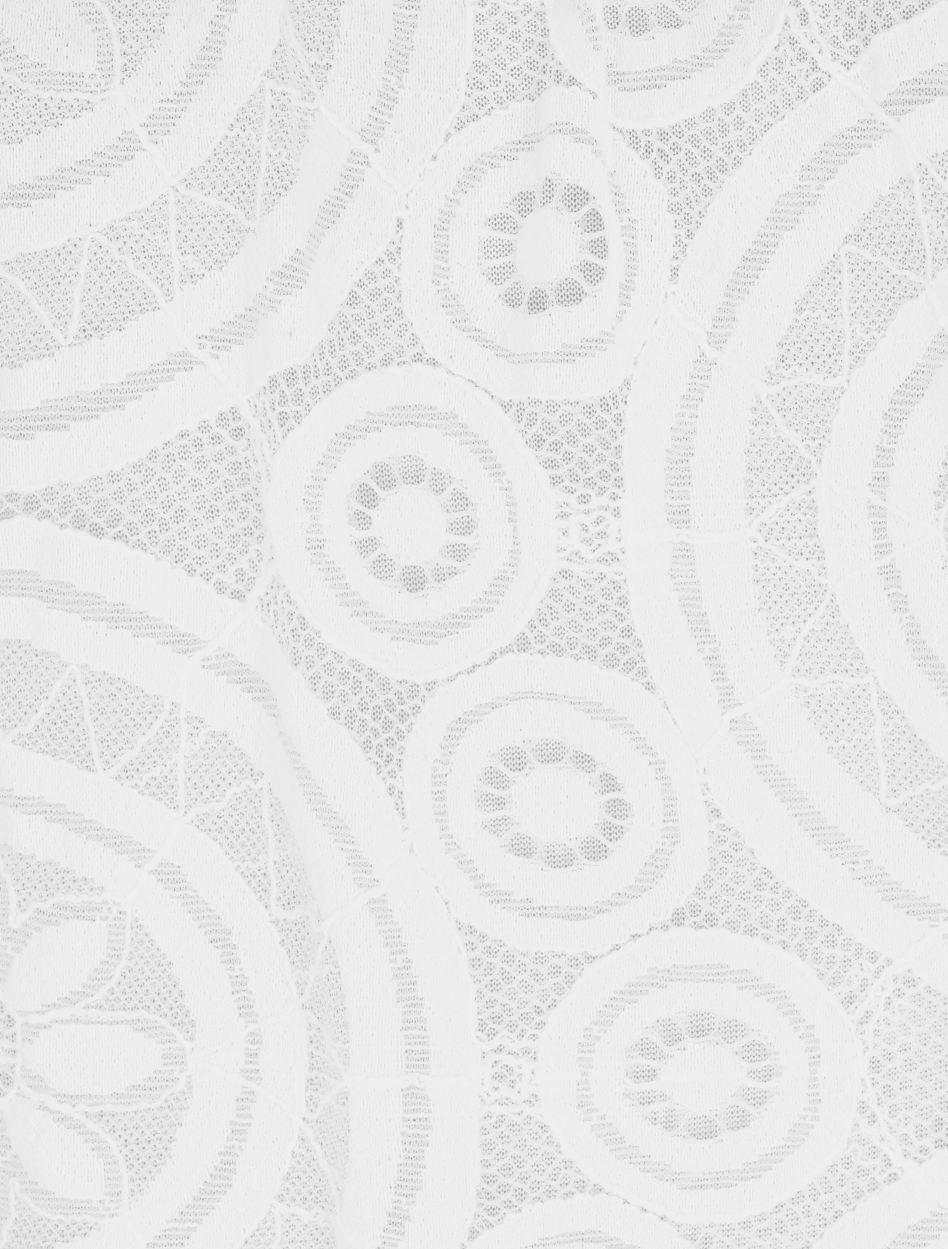 Blouse unie à broderies - Blanc - 3