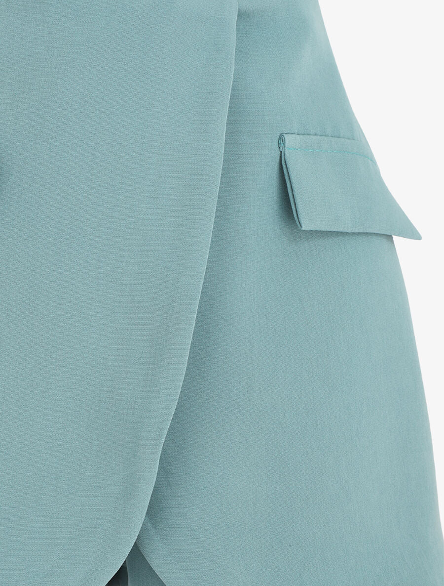 Short style jupe portefeuille - Bleu clair - 3