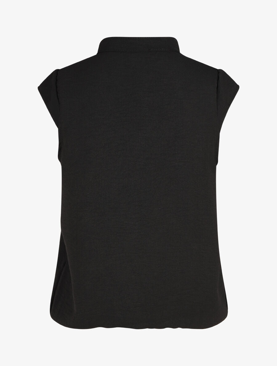 Top uni sans manches - Noir - 2