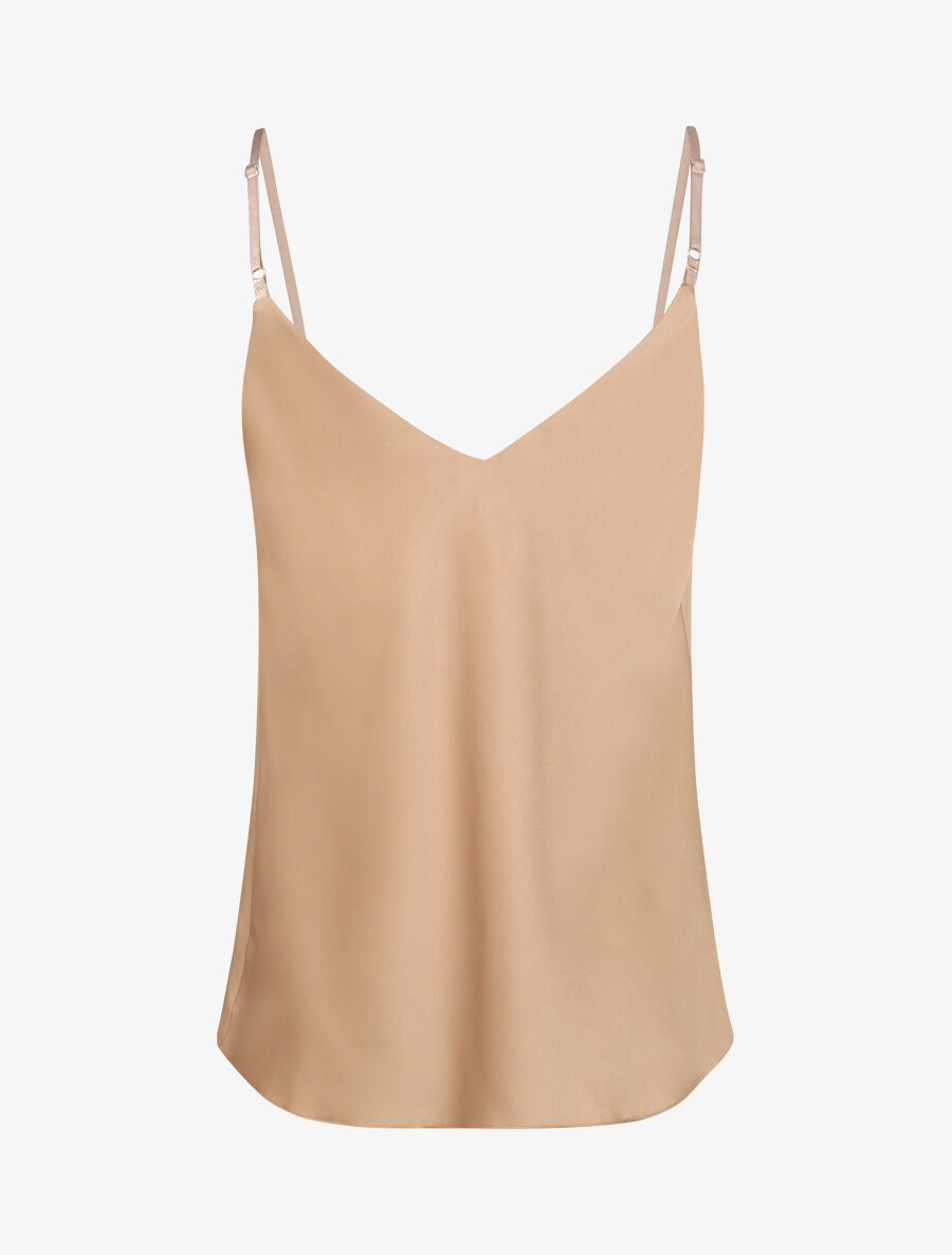Caraco satiné uni - Beige - 2