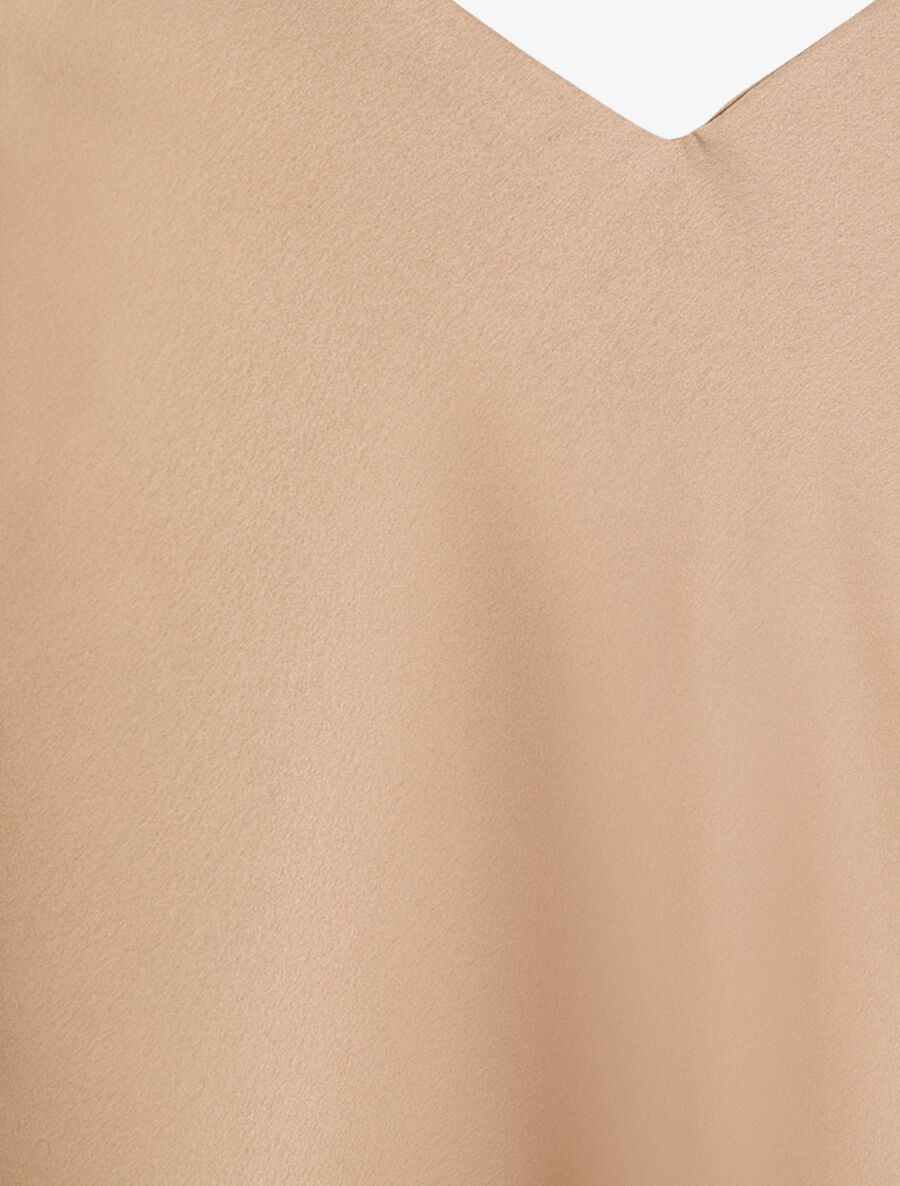 Caraco satiné uni - Beige - 3