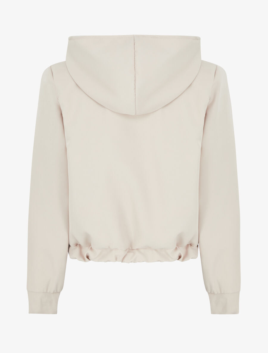 Sweat zippé à capuche - Beige - 2