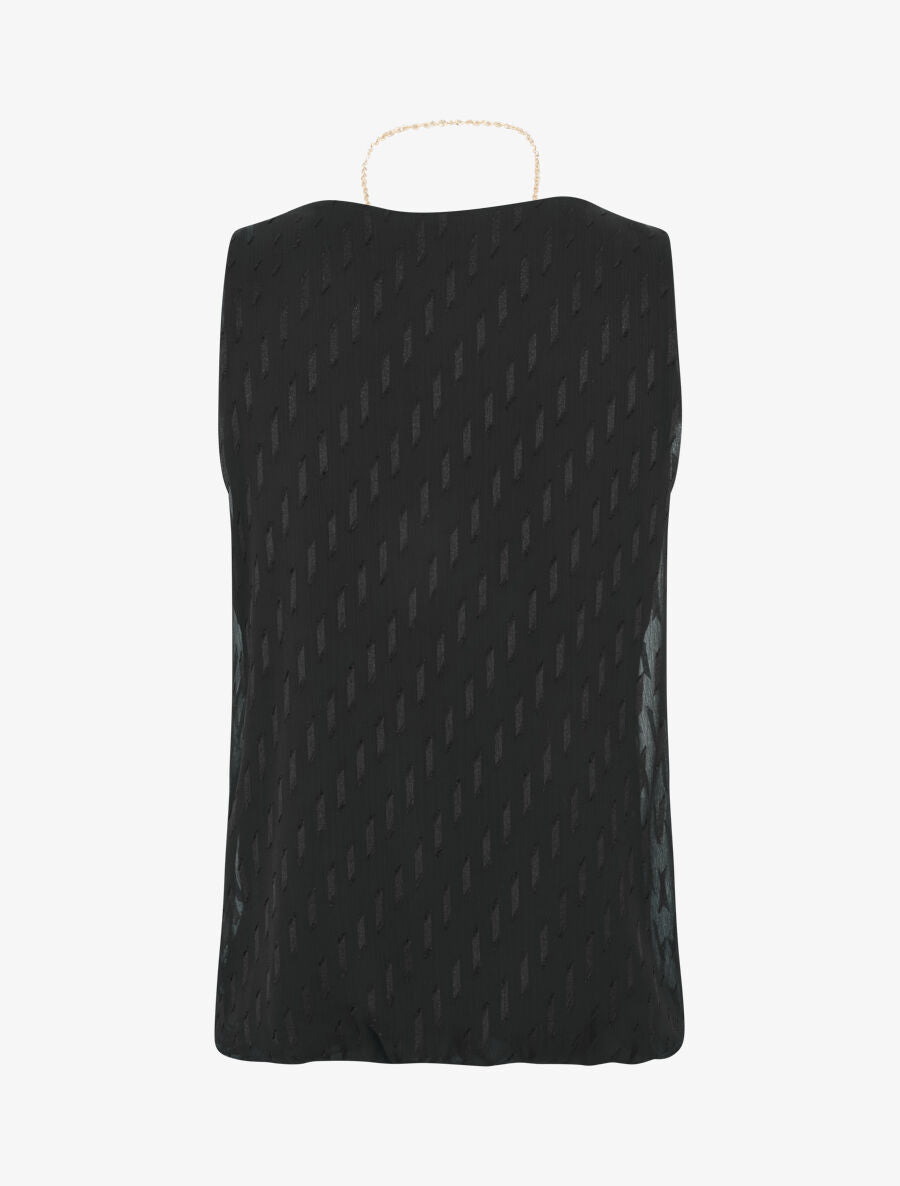Top uni coupe boule - Noir - 2