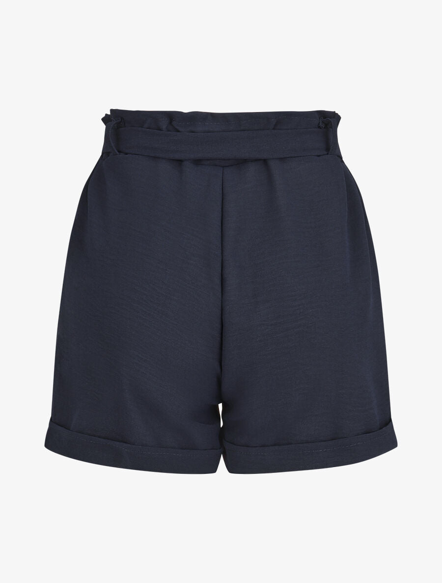 Short uni à revers - Marine - 2