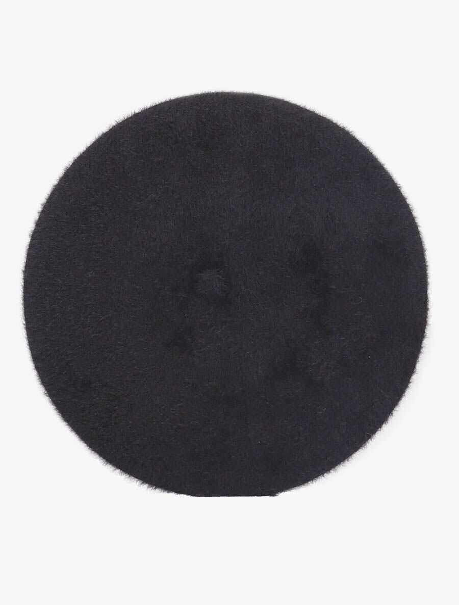 Béret duveteux - Noir - 1