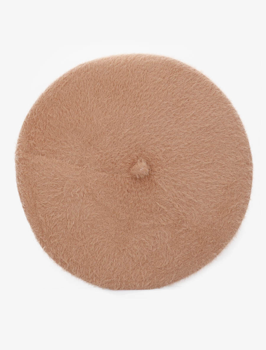 Béret duveteux - Camel - 1