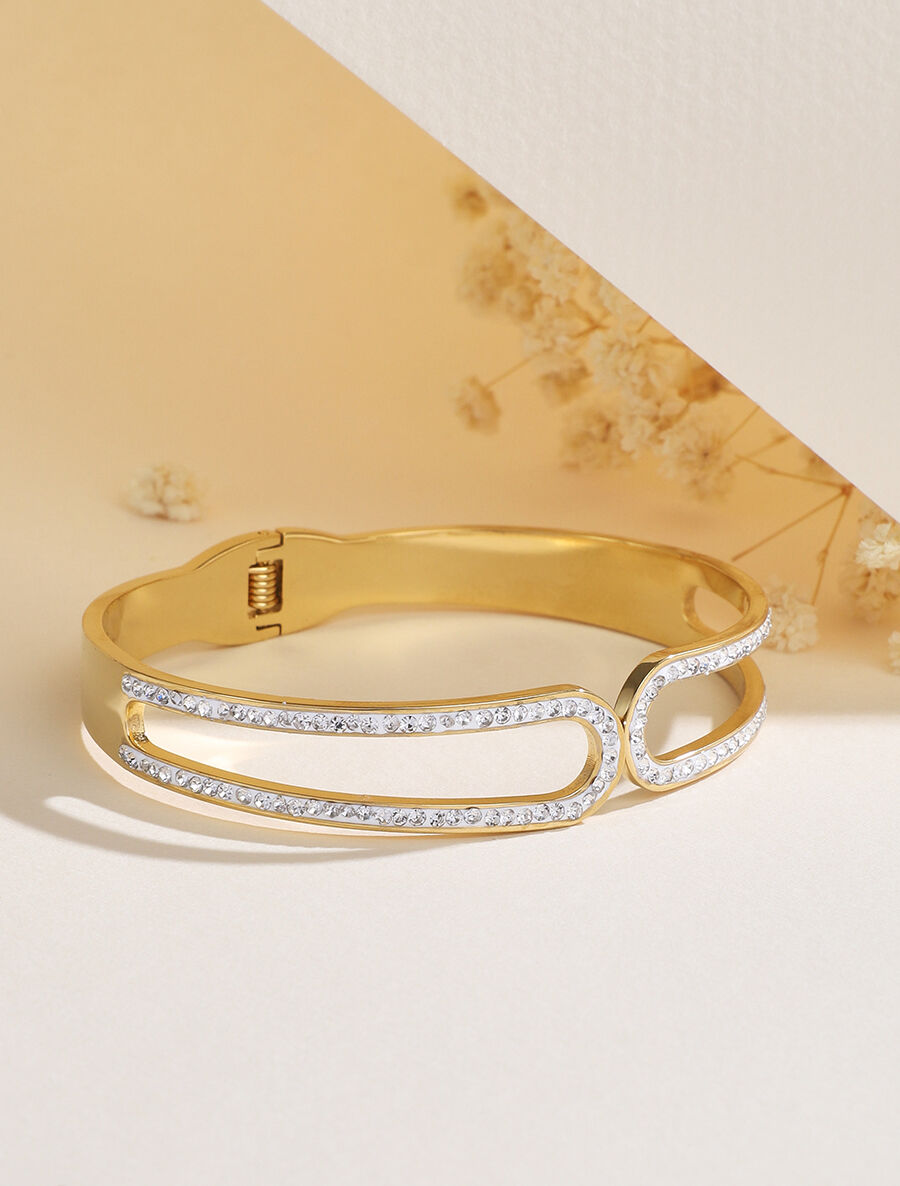 Jonc à strass - Or - 1