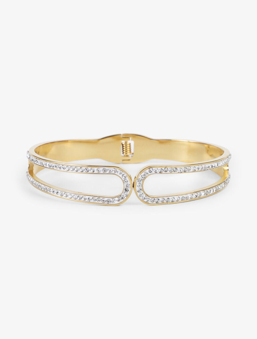 Jonc à strass - Or - 2