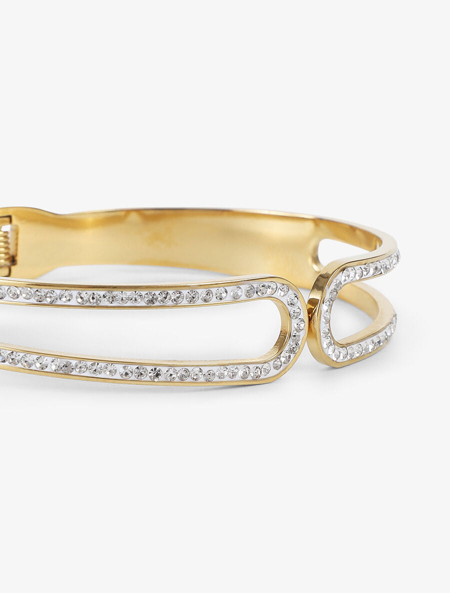 Jonc à strass - Or - 3