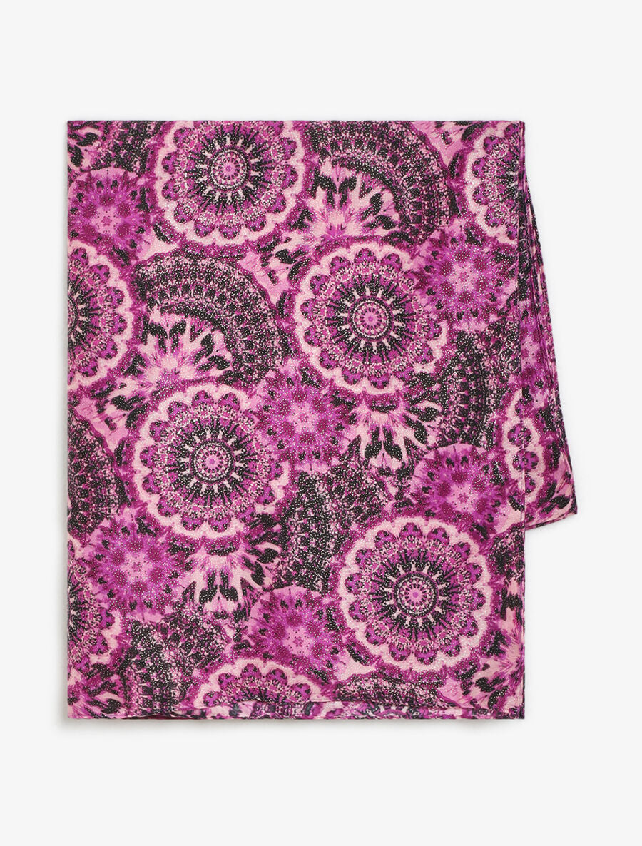 Foulard à motif rosace - Violet - 2