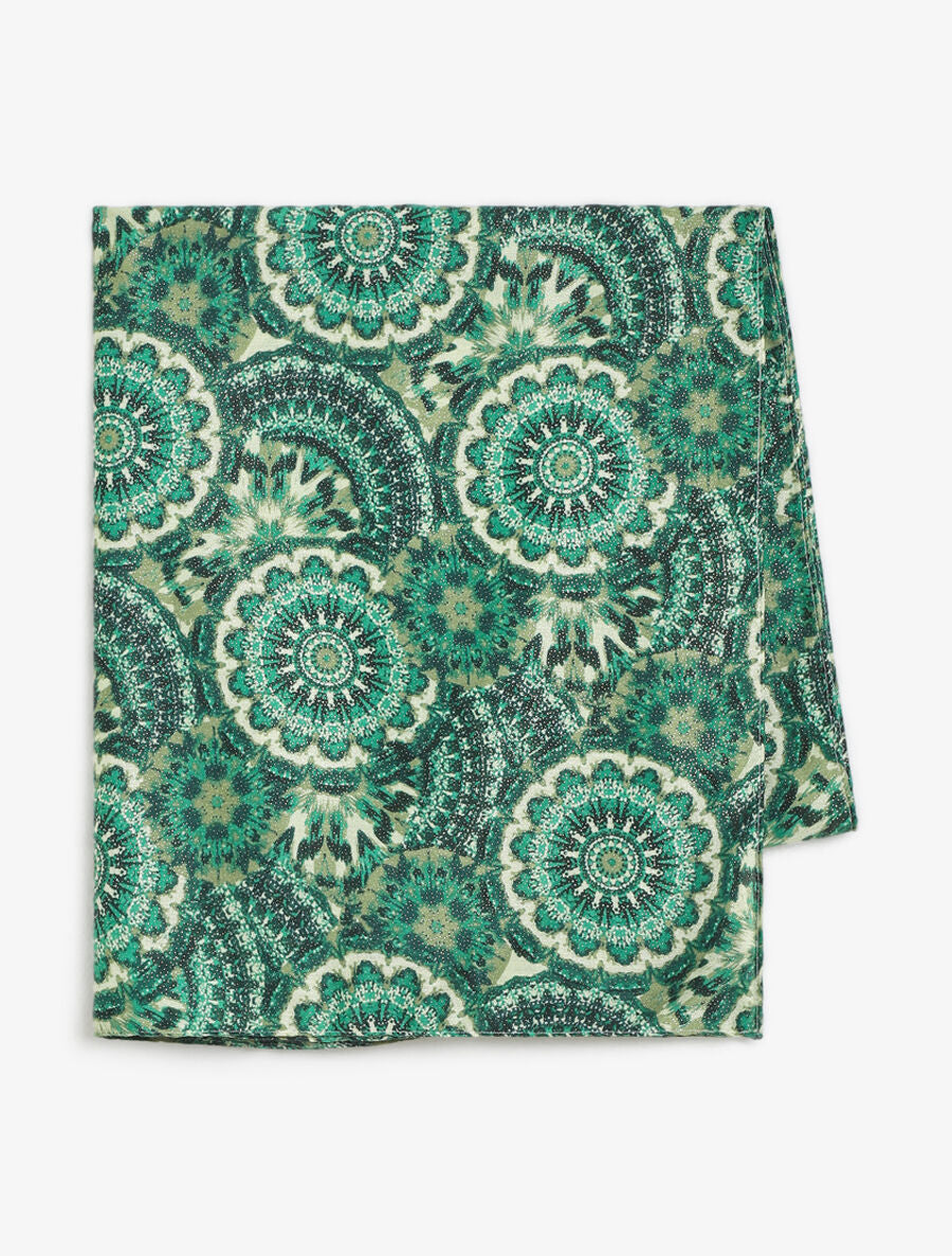 Foulard à motif rosace - Vert - 2