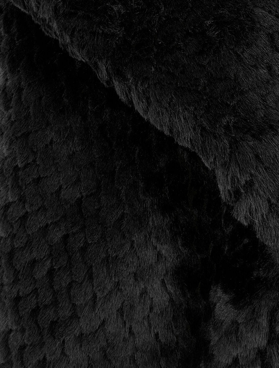 Veste sans manches en fausse fourrure - Noir - 3