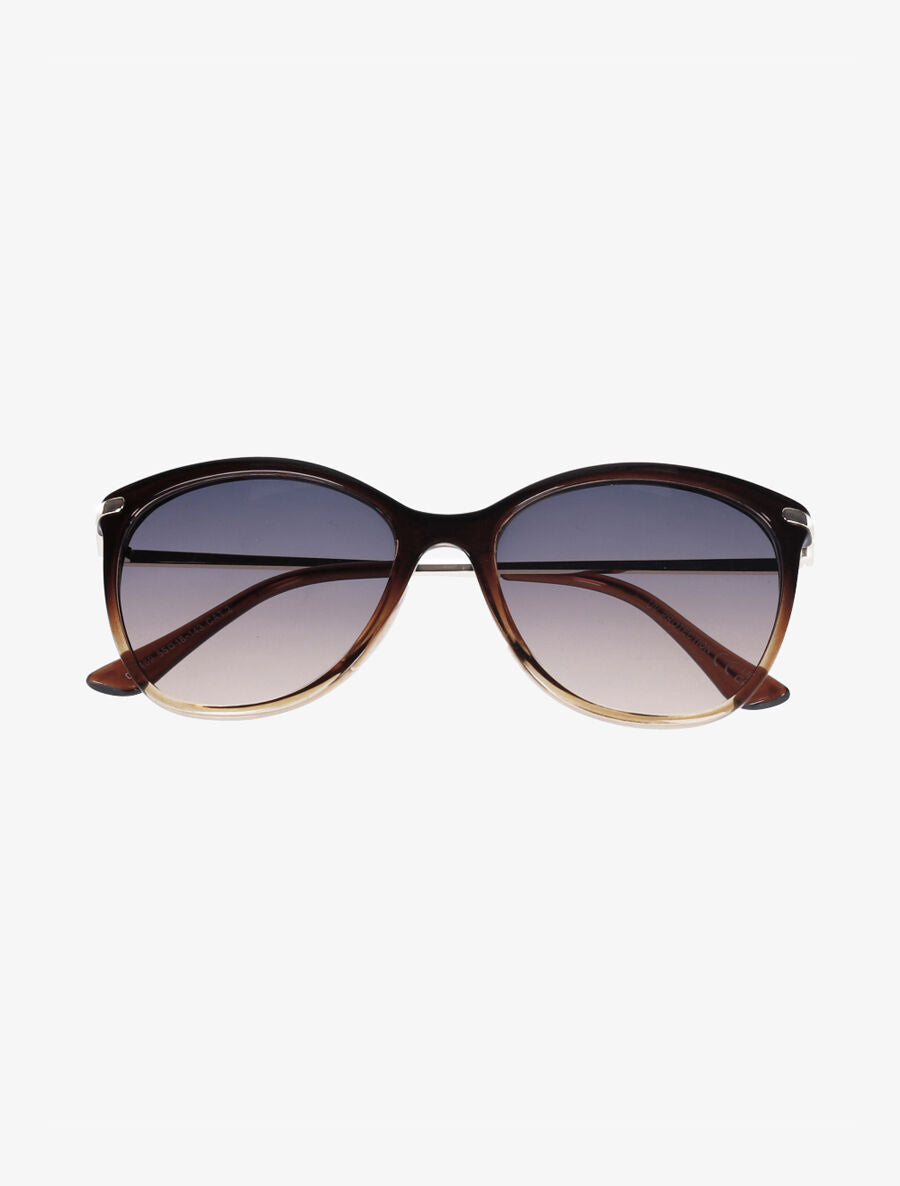Lunettes de soleil rondes - Camel - 2