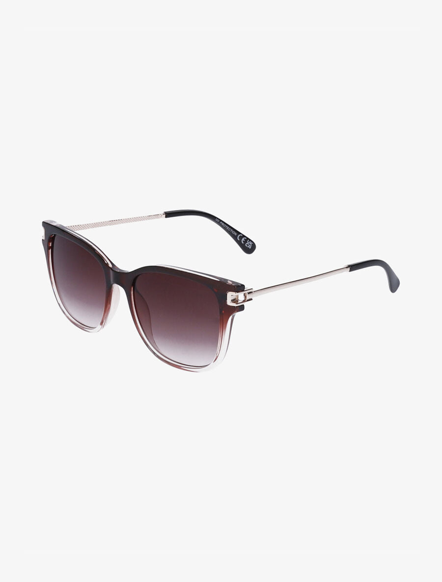 Lunettes de soleil forme carré - Camel - 1