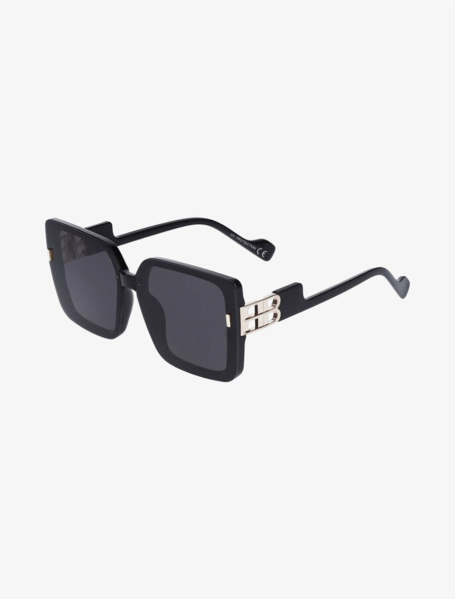 Lunettes de soleil carrées - Noir - 3
