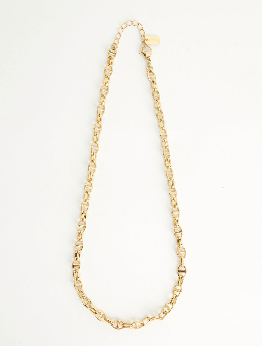 Collier en maille marine - Or - 2