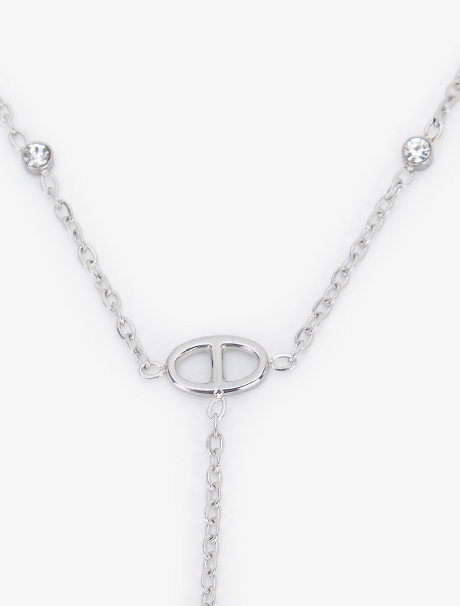 Bracelet chaîne de main à mailles marins - Argent - 3