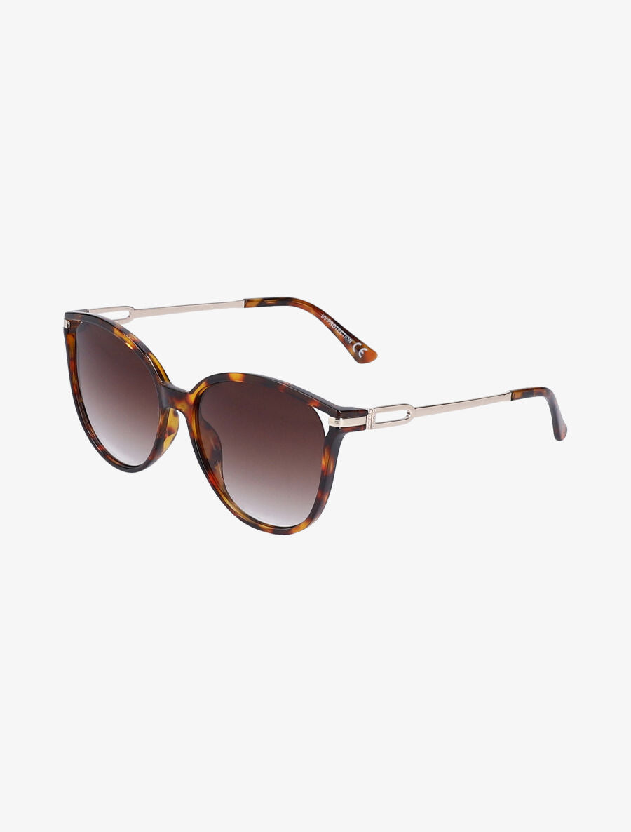 Lunettes cat eye branches métalliques - Leopard - 1