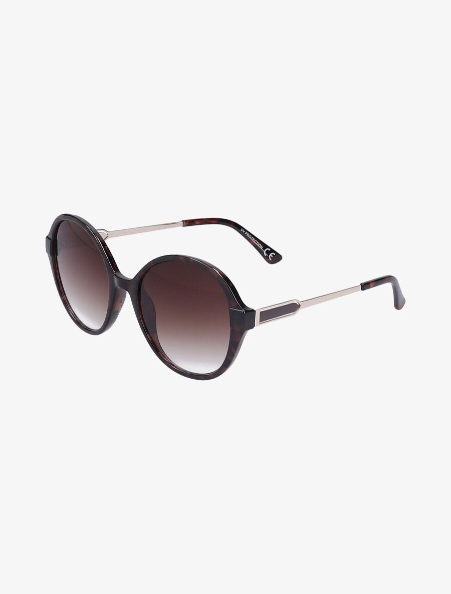 Lunettes ovales oversize - Léopard - 2