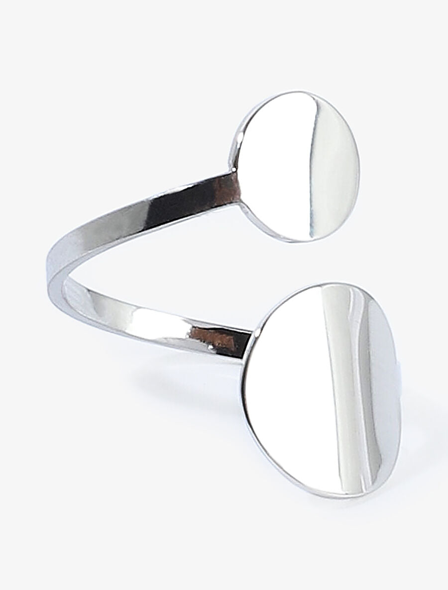 Bague à double cercles - Argent - 1