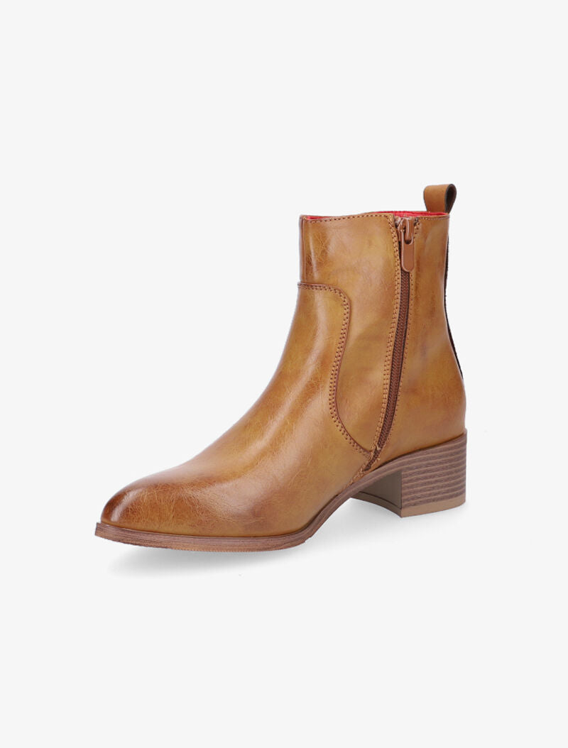 Boots basiques à bout pointus - Camel - 3