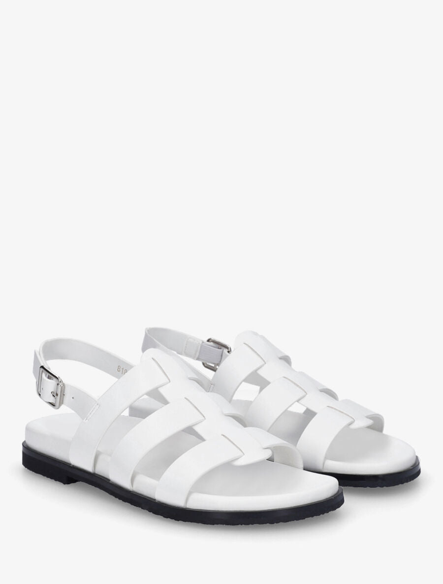 Nu-pieds style spartiates - Blanc - 4