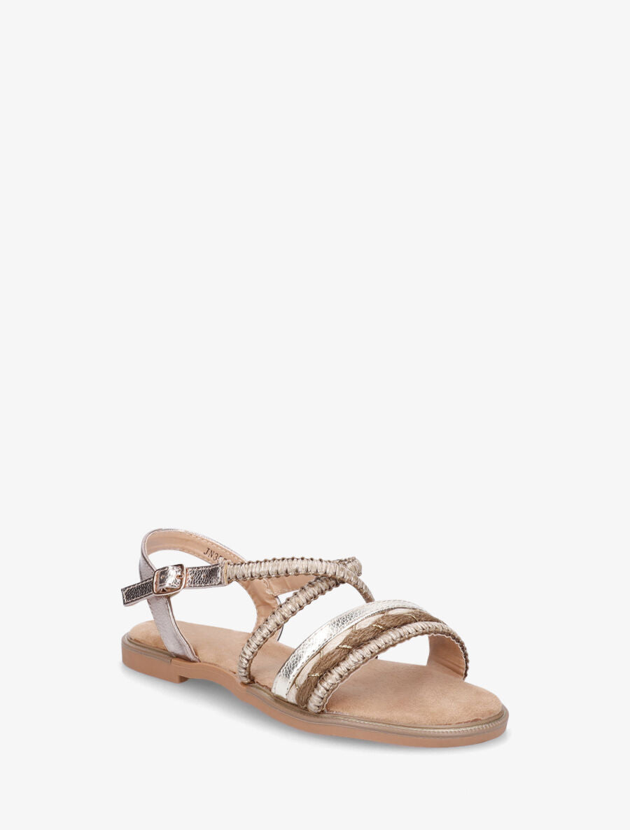 Nu-pieds à brides fantaisies - Taupe - 2