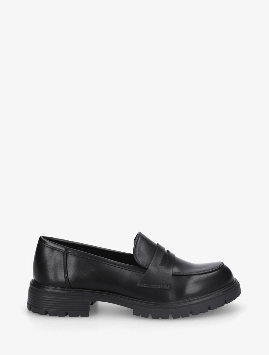 Mocassins classiques en simili - Noir - 5