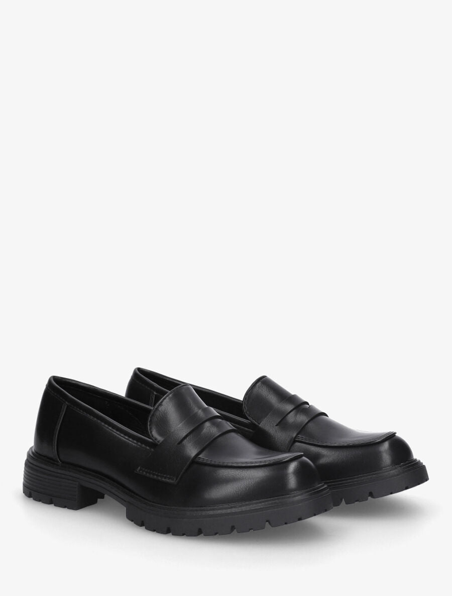 Mocassins classiques en simili - Noir - 4