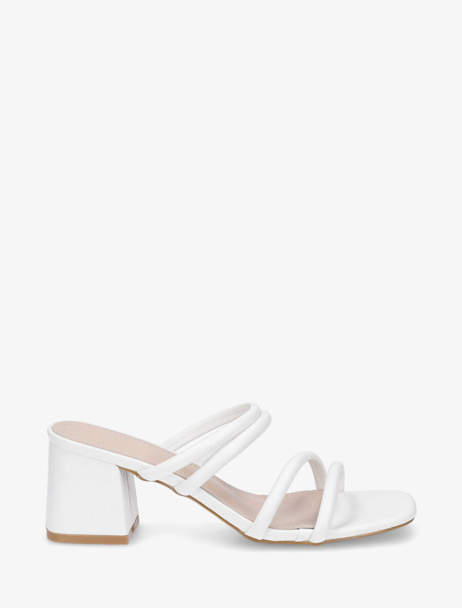 Mules à talon et multibrides - Blanc - 1
