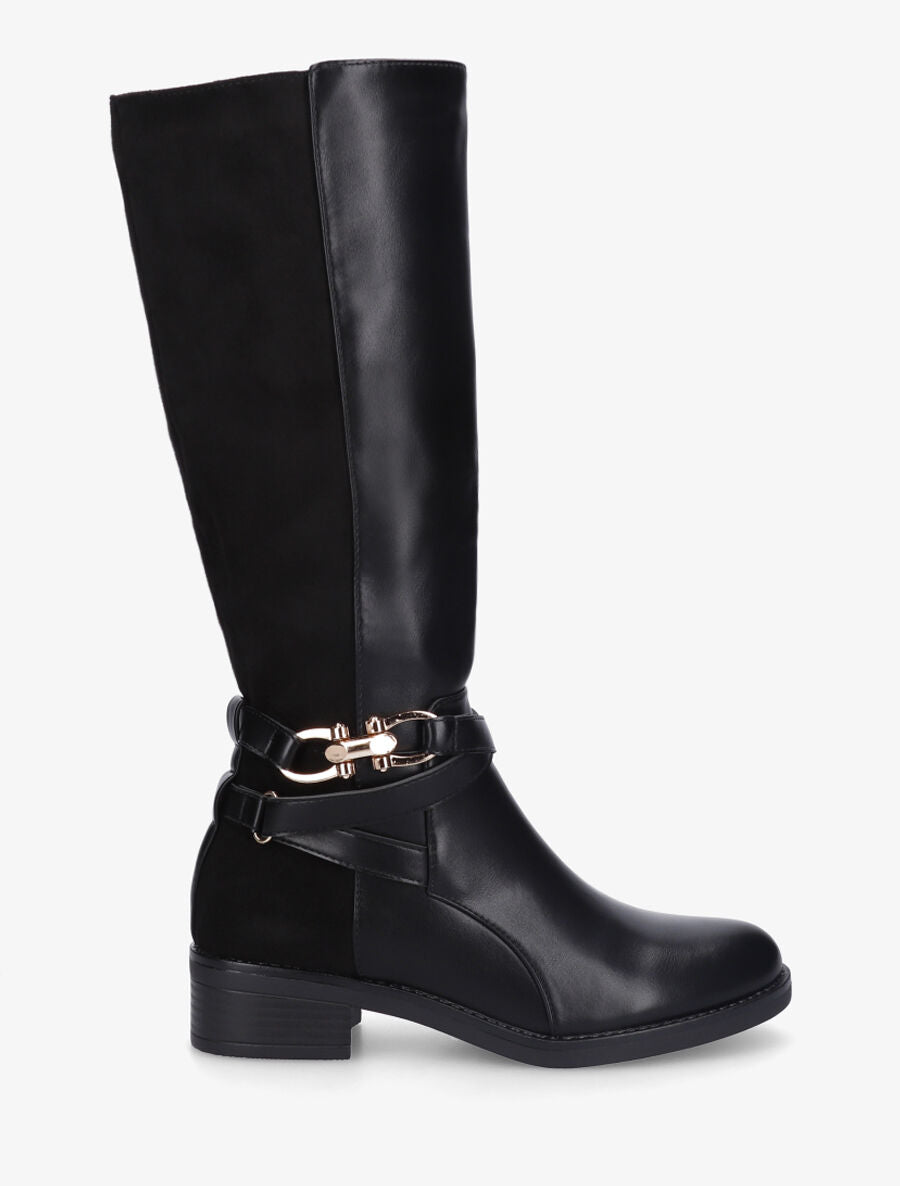 Bottes unies bi-matière - Noir - 5