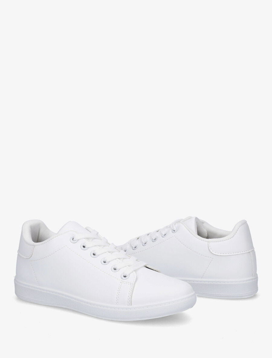 Sneakers plates basiques - Blanc - 4