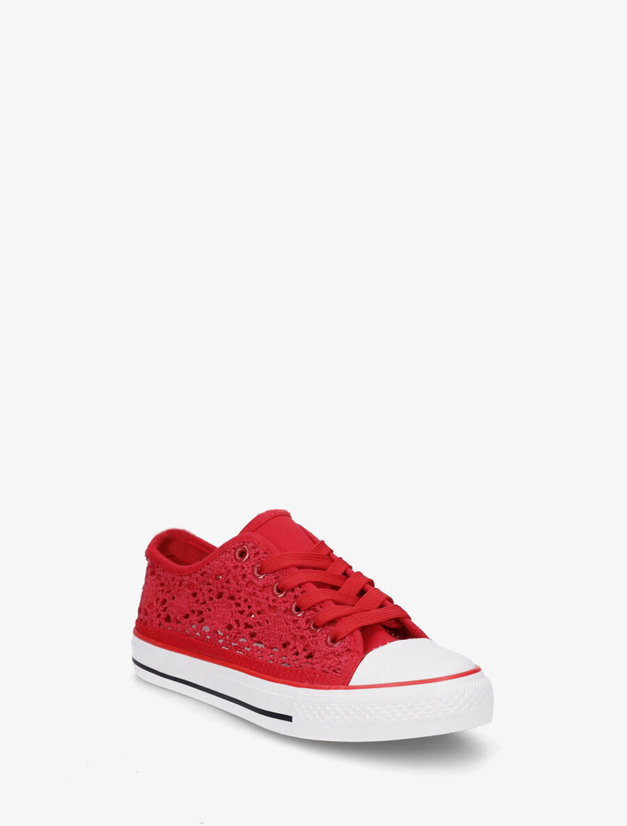 Baskets en crochet - Rouge - 2