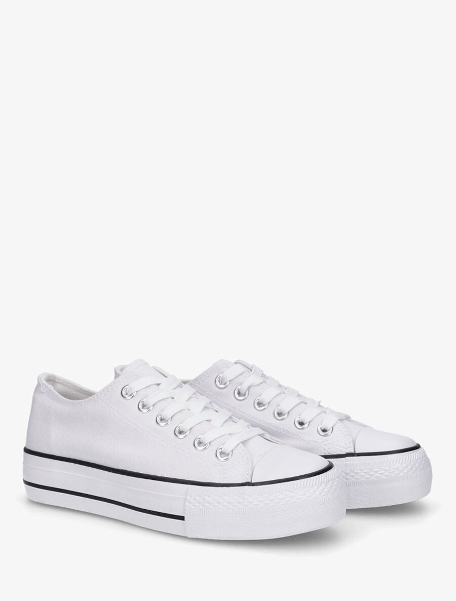 Baskets en toile - Blanc - 4