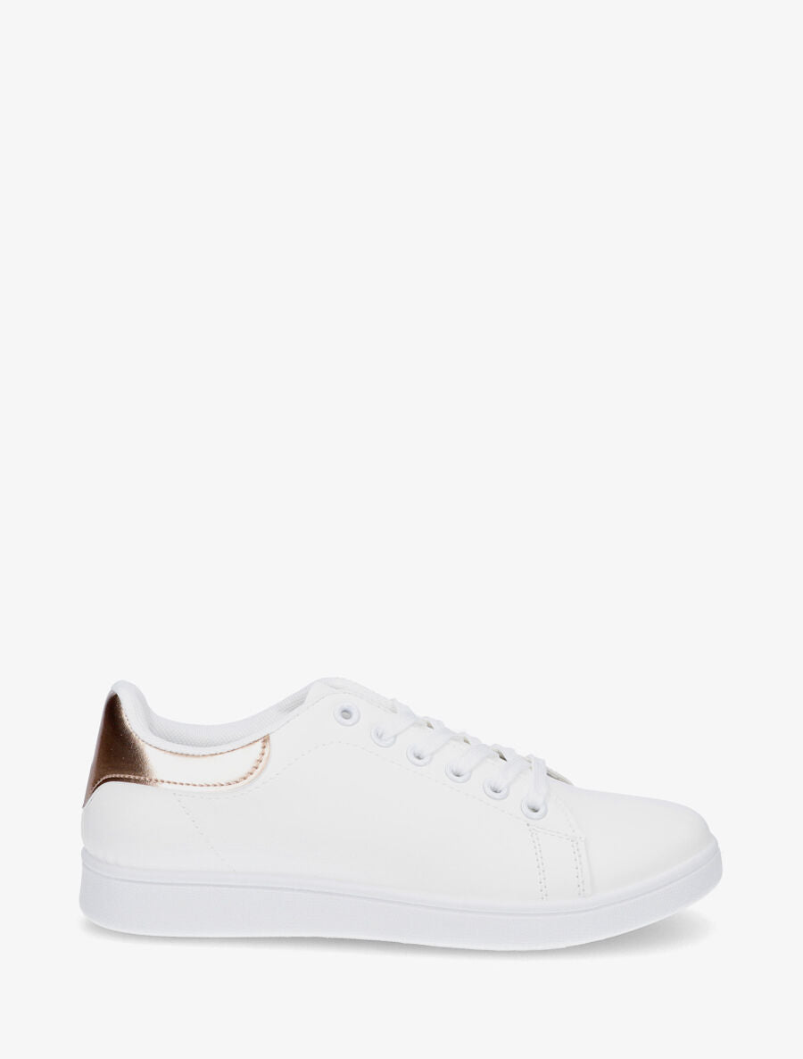 Sneakers classiques en simili - Rose gold - 1