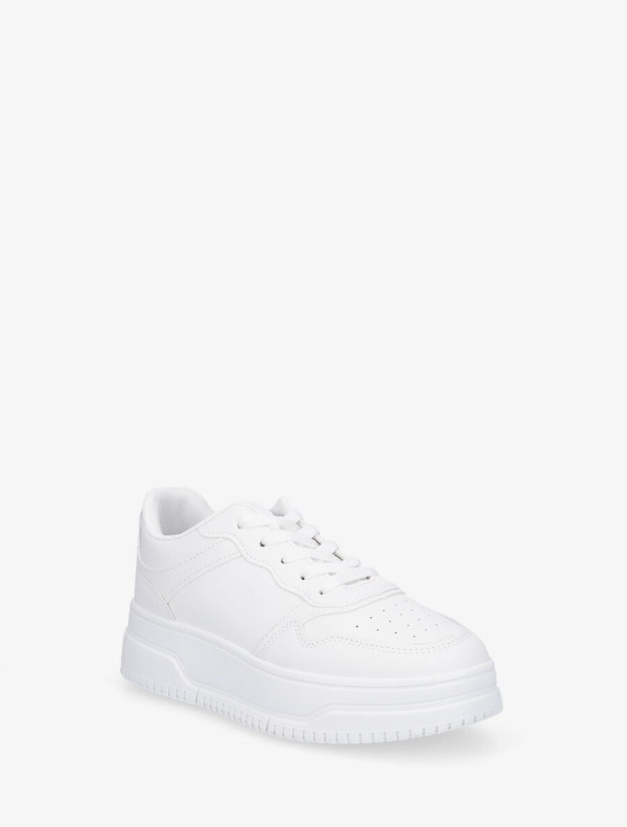 Baskets classiques en simili - Blanc - 2