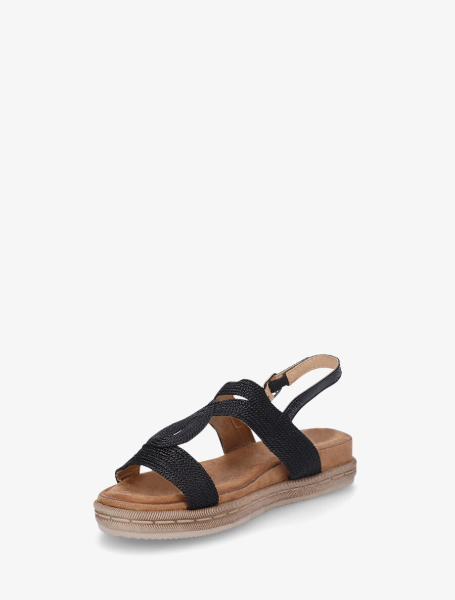 Nu-pieds style corde - Noir - 3