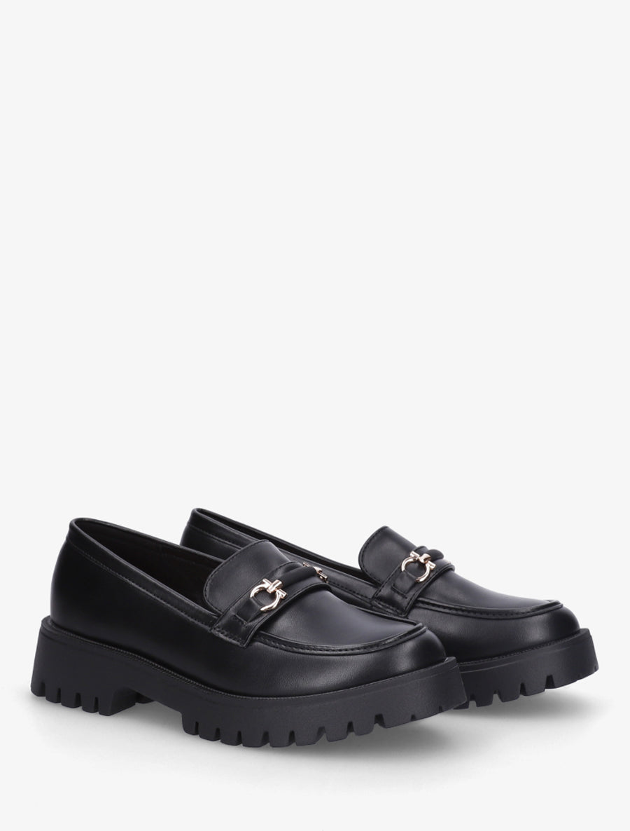 Mocassins à semelle crantée - Noir - 4